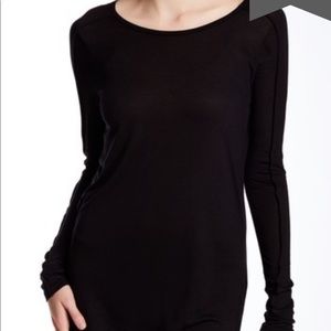 Vince Long Sleeve Seamed Tee